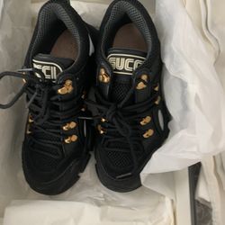 Black Gucci Shoes With Crystals