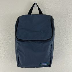 L.L. BEAN Vintage 80s Blue Nylon Travel Toiletry Hanging Organizer Gorpcore Bag