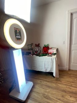 2 Professional Photo Booth Kiosk with Ring Light