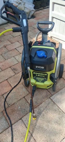 2000psi Plug-in 🔌 Electric Ryobi Portable Pressure Washer dolly cart 👍 rv boat car wash cleaner