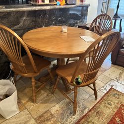Kitchen Table With 3 Matching Chairs