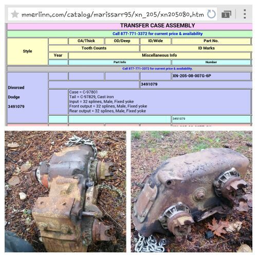 Divorced Dodge Transfer Case NP205 C-97801