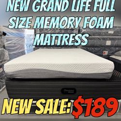 NEW GRAND LIFE FULL SIZE MEMORY FOAM MATTRESS 
