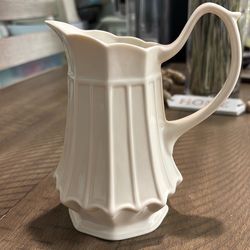 White Ceramic Pitcher
