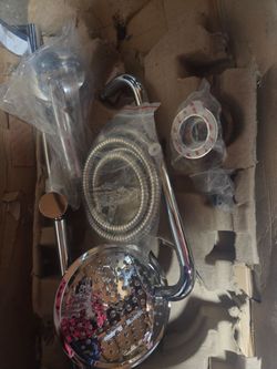 Chrome Shower System Set with Handheld Head