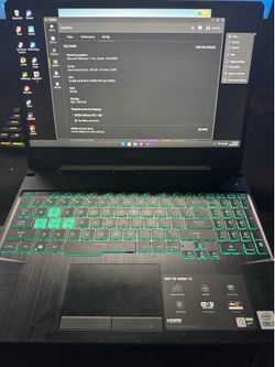 Asus TUF F15 gaming laptop