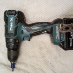 Used Makita 18 Volt Lithium Ion Brushless Hammer Driver Drill 