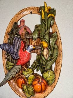 Burwood Products Company Fall Harvest Wall Plaque