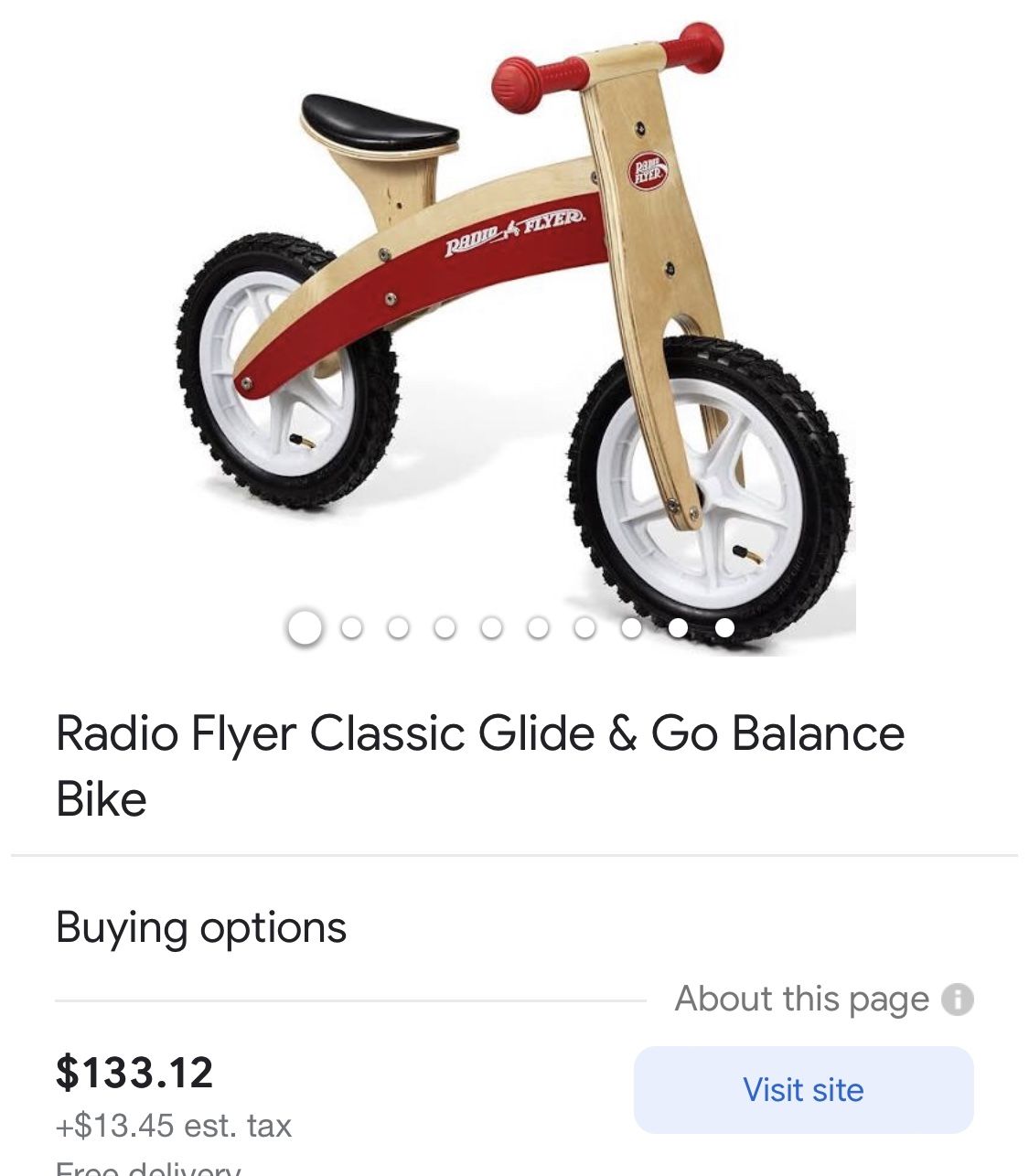 Radio flyer glide and go balance bike hotsell