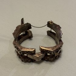 Heavy Vintage Silver Bracelet – Chunky Statement (48g)