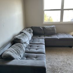 Grey L Shaped Couch