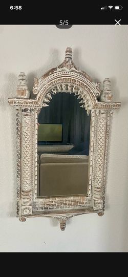 Indian Hand Carved Wall mirror