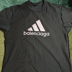 Balenciaga X Adidas Black Tee 