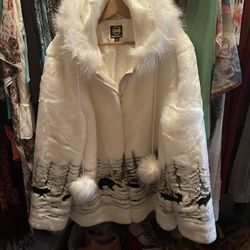 White Fury Coat