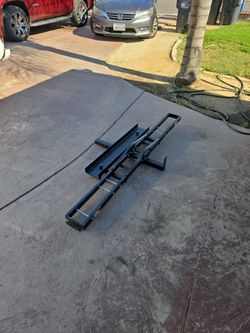 Hitch-Mounted Motorcycle Carrier Rack