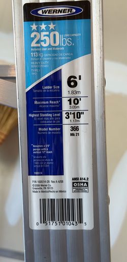 Werner 6-foot Aluminum Ladder