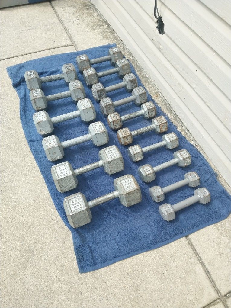 HEX DUMBBELLS SET 5LBS TO 30LBS