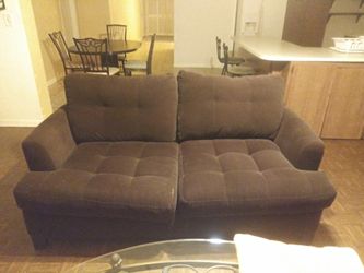 Dark brown couch