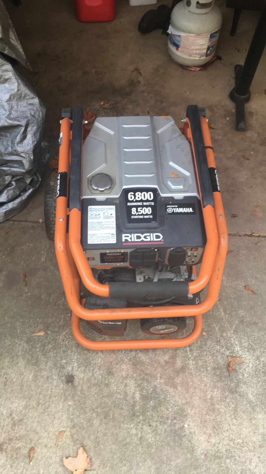 6500 Watt Rigid Generator