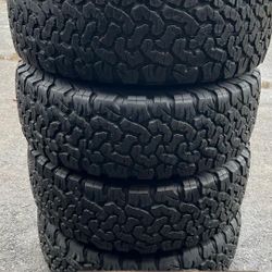 Used tires 245/65/17 BFgoodrich all terrain mount & Balance included $420