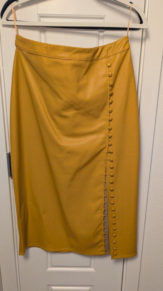 Yellow Pencil Skirt