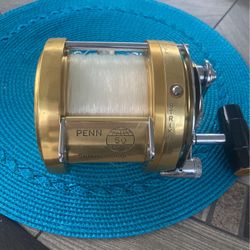 Penn 50 Trolling Reel With Cal Sheets 2 Speed Conversion for Sale
