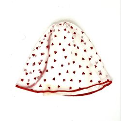 Red Hearts Skirt from Vintage 1983 Mattel “Loving You Barbie #7072”