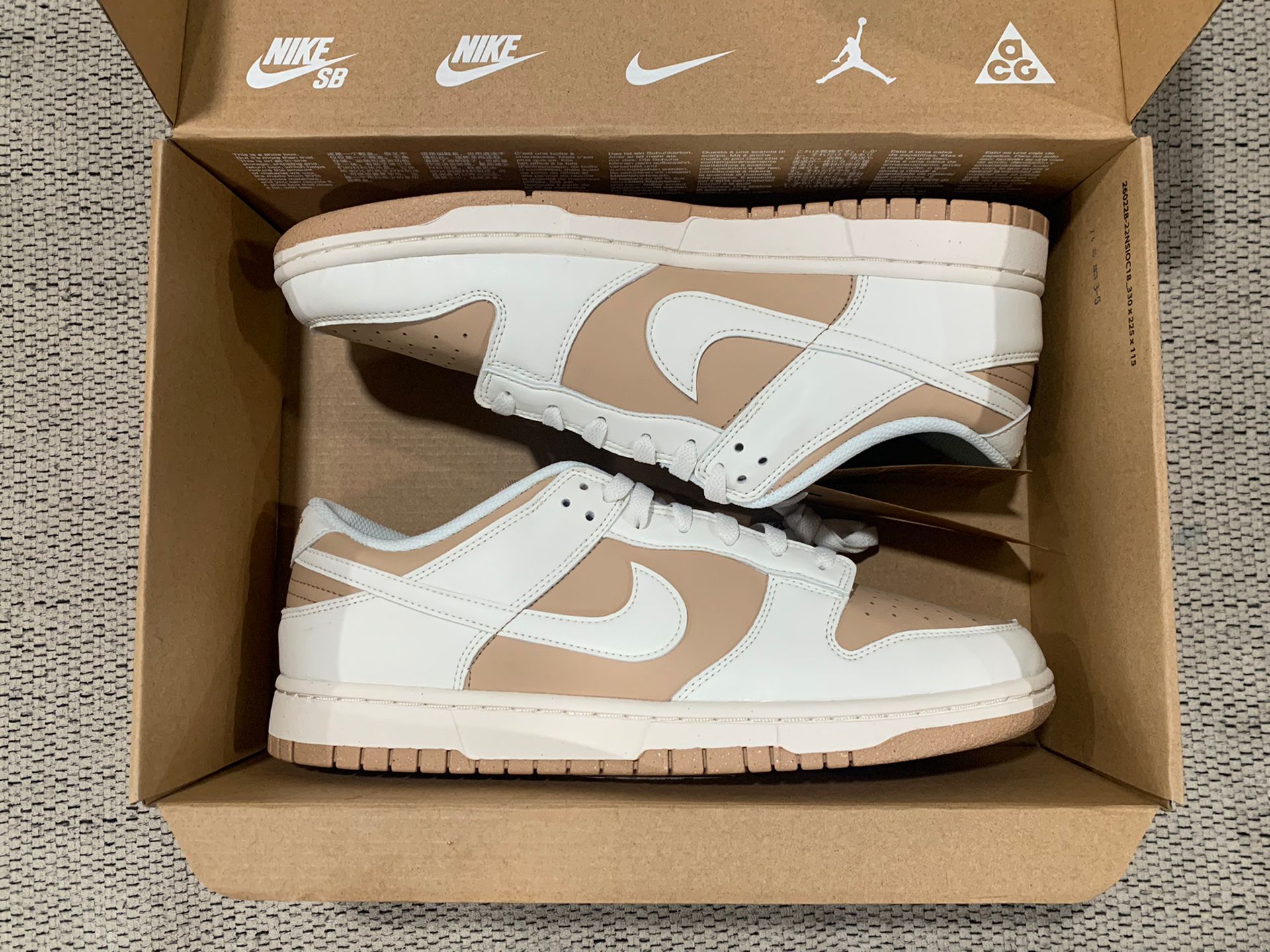 Ds Nike Air Dunk Low Hemp Sail Size 10.5M 12W