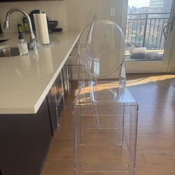 Set of 3 Acrylic Stools