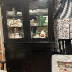 Breakfront And Dining Table 