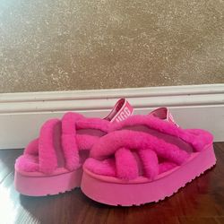 Rare UGG Disco Cross "Taffy Pink" Women's Slide