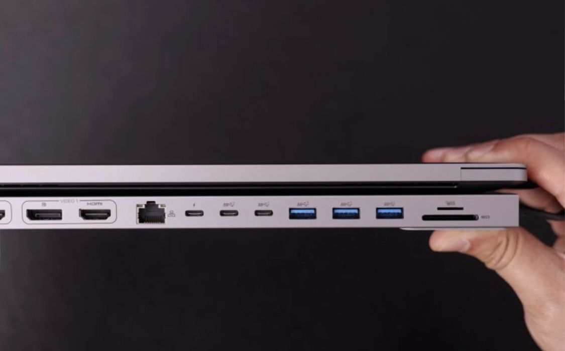 13 Port, Triple 4K Display Dock for MacBook Pro