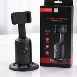 Smart 360° Auto Face Tracking Gimbal Desktop Selfie Stabilizer Robot Cameraman with Adjustable Lens Stable Base Phone Holder for Smartphone Vlog Live 