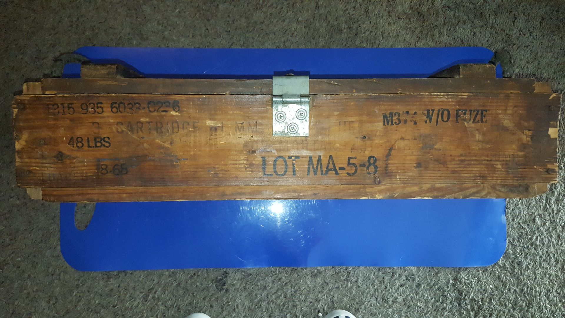 Vintage Ammo holder wood crate