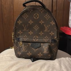 LOUIS VUITTON Monogram Palm Springs Backpack Mini