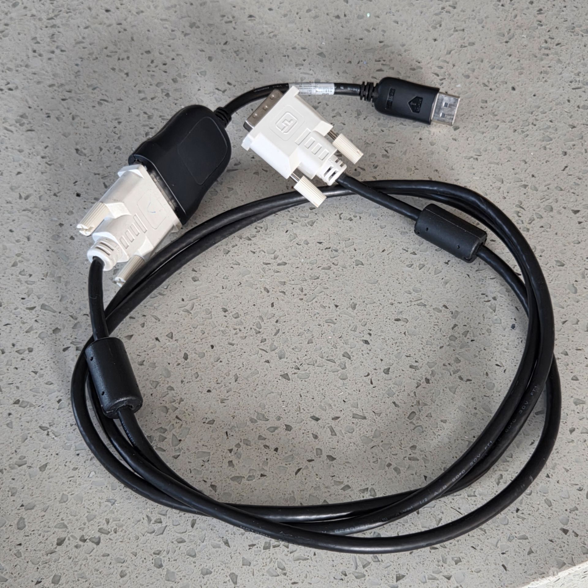 DVI with adapter to HDMI