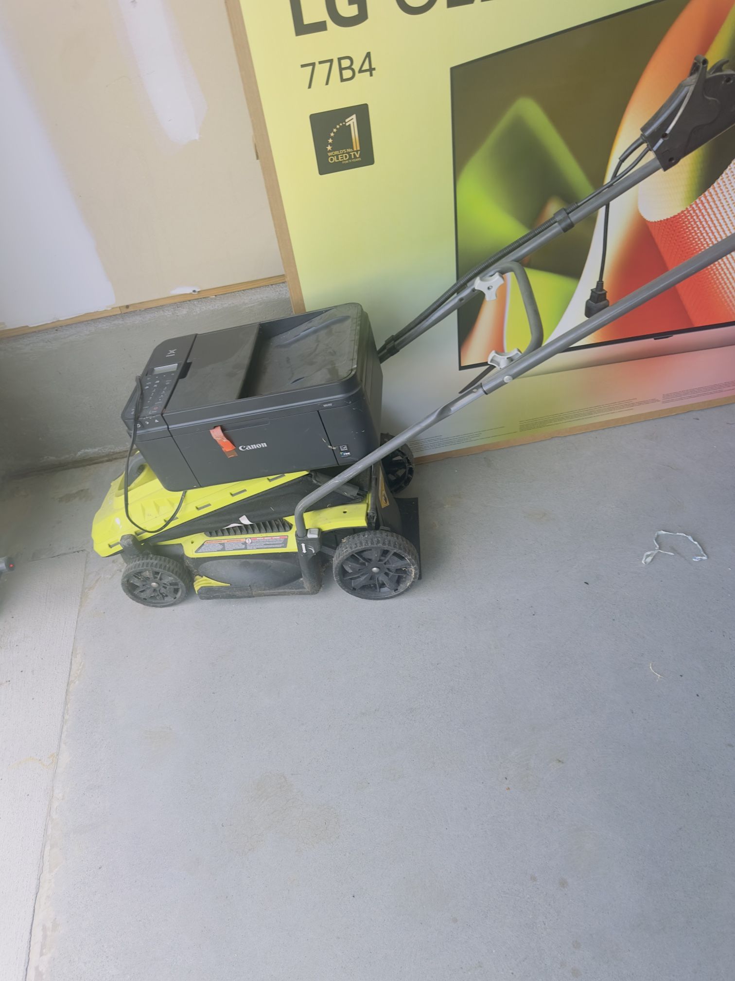 Electric Lawn Lower And Printer