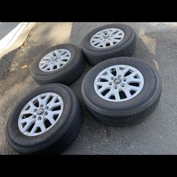 4 — 245/70r17 6x5.5 6x139.7 Stock Tacoma 4runner Tundra Yukon Tahoe Wheels Rims New Tires 2026 DOT 