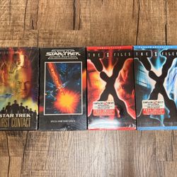 SEALED Vintage VHS Lot!! X FILES AND STAR TREK