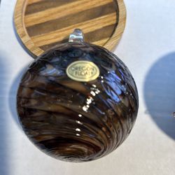 2 Blown Glass Orbs