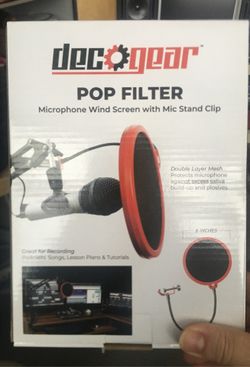 Pop Filters - New in Box Mic Wind Screen with Mic Stand Clip