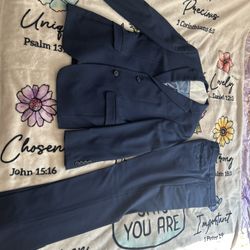 Young Man navy blue Suit