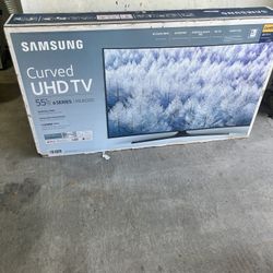 New 55 Samsung Curved Tv 