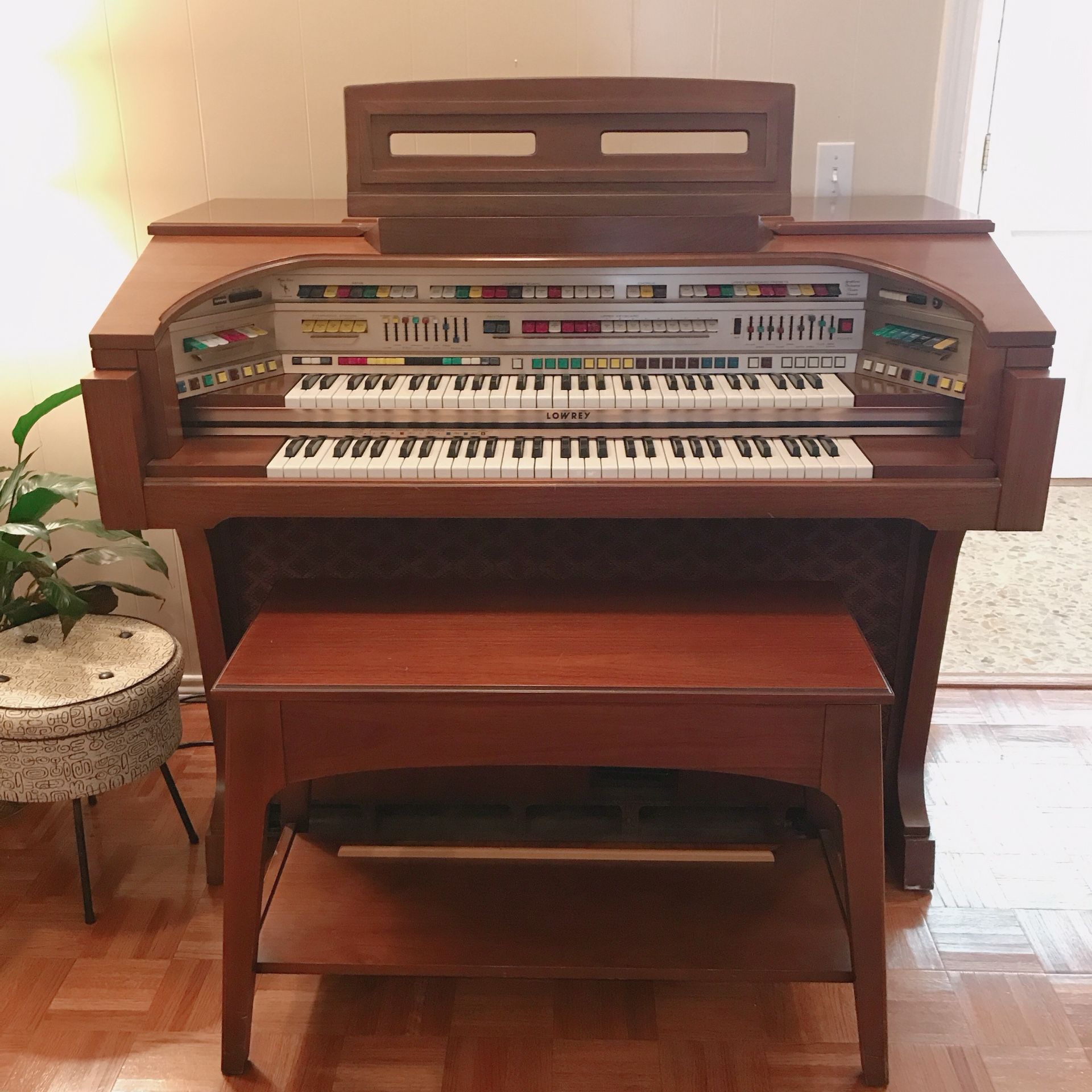 Mid Century Lowrey C500 Celebration Organ
