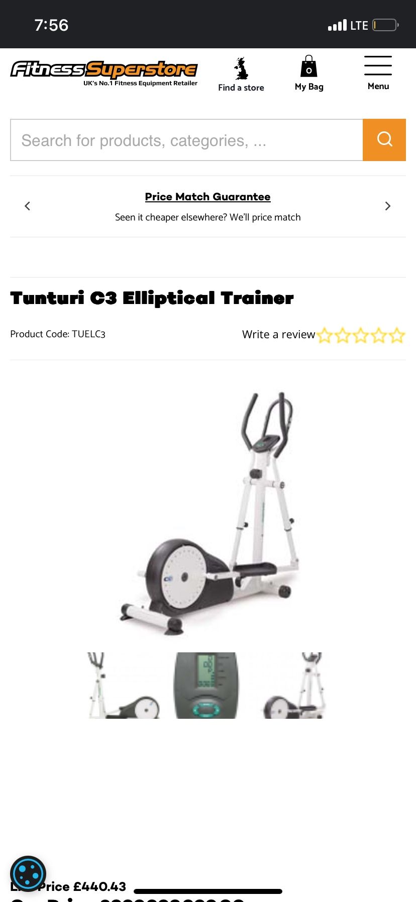 TUNTURI C3 ELLIPTICAL CROSS TRAINER Good Condition for Sale in Garden Grove CA OfferUp