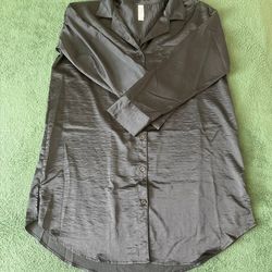 Women's Black and Grey Blouse