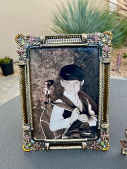 Vintage Cosmo Collection Swarovski Crystal photo frame