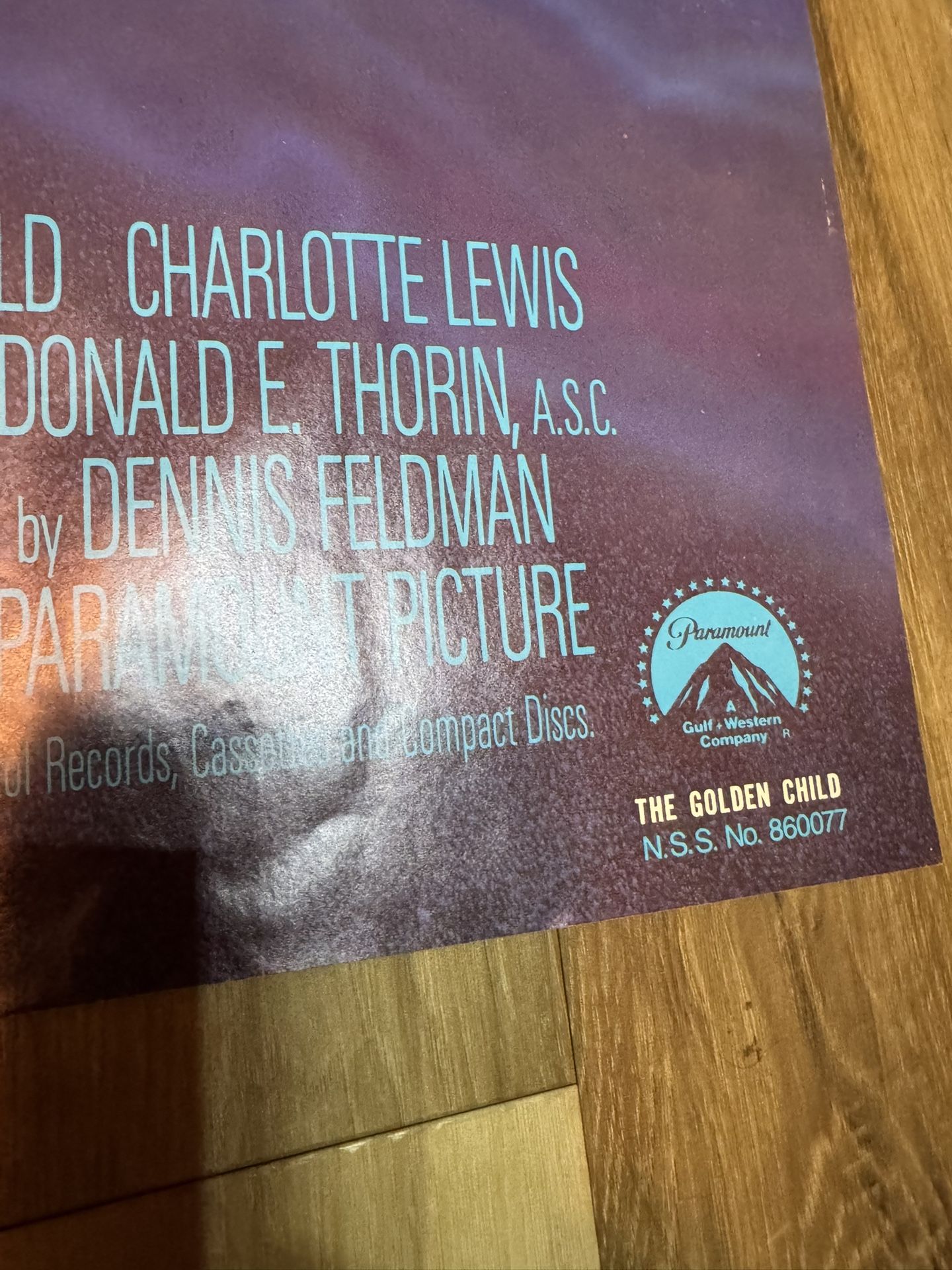 The Golden Child Movie 1986 Theater Poster One Sheet 27x41 Folded W VHS VG+