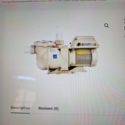 2.2THP 115/PENTAIR, 230V SUPERFLO VARIABLE SPEED PUMP (PAC-10-2002)