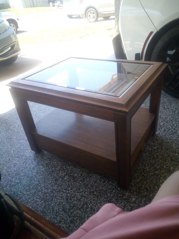 Glass Top Coffee Table 